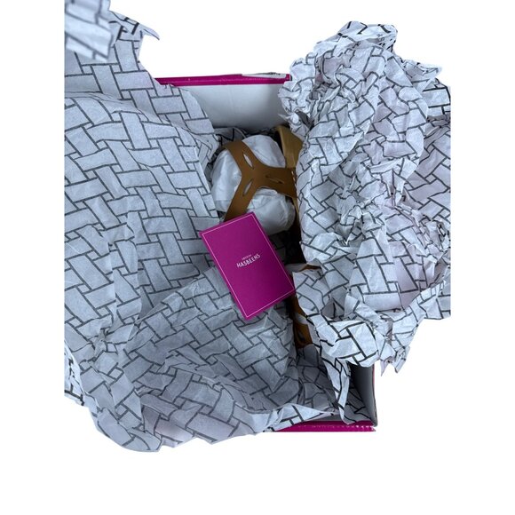 Swedish Hasbeens Women's Lacy Sandal Natural Leather Lime Wood Heels EU 37, US 7 - Picture 13 of 16